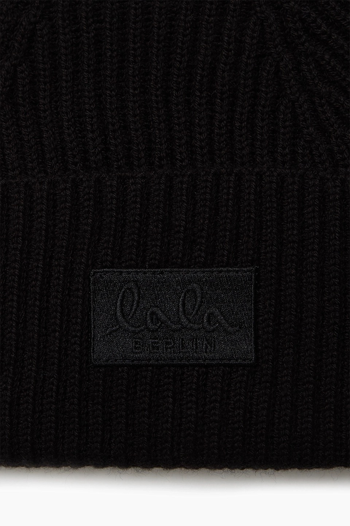 Mütze Beanie Lines in Schwarz