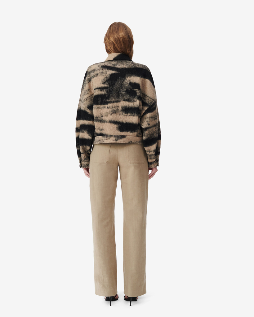 Jacke Ophaline in Black/Taupe