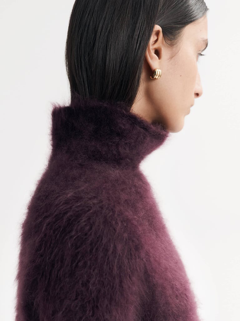 Pullover Cuddle Turtleneck Mulberry