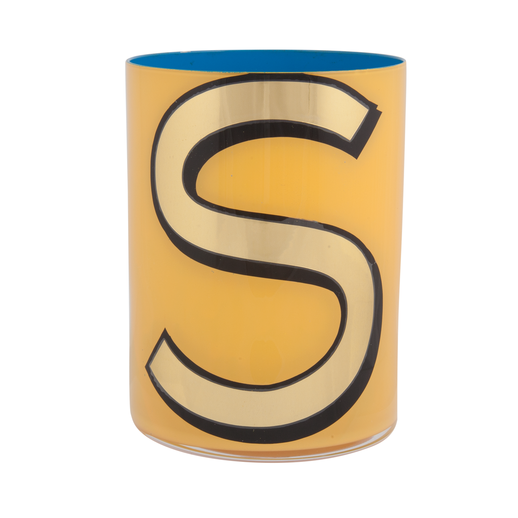 Pencil Pot Buchstabe S Gelb