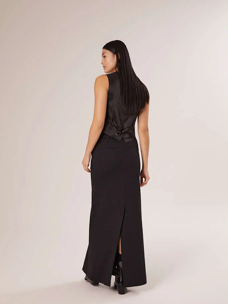 Weste Pinstripe Black