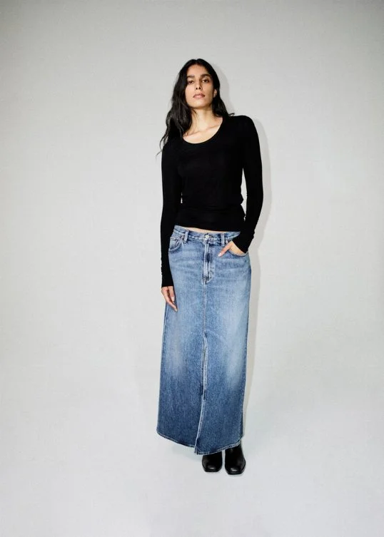 Rock Leif Denim Maxi in Swing